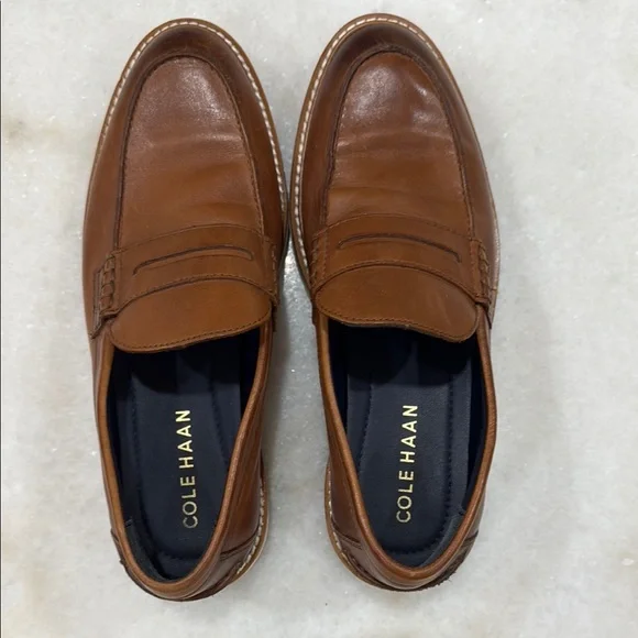 Cole Haan | Shoes | Cole Haan Brown Leather Loafers Slipon  display picture 2